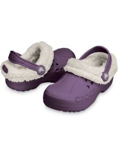   Crocs Blitzen papuci pentru fetițe cu căptușeală - cu lână - 22-31