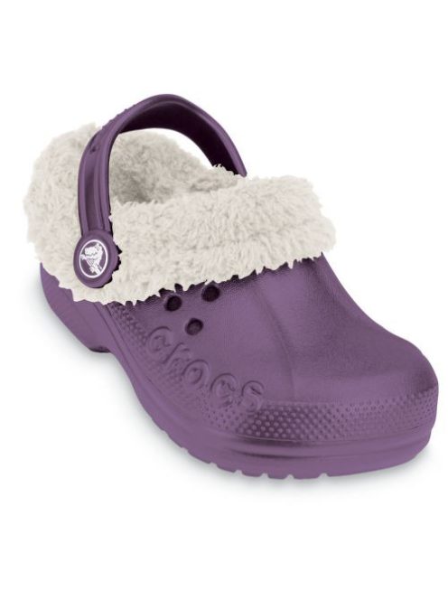 Crocs Blitzen papuci pentru fetițe cu căptușeală - cu lână - 22-31