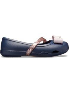   Crocs Lina Charm Flat Kids pantofiori balerina pentru fetițe