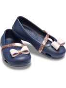 Crocs Lina Charm Flat Kids pantofiori balerina pentru fetițe