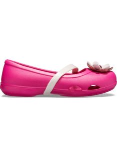   Crocs Lina Charm Flat Kids pantofiori balerina pentru fetițe