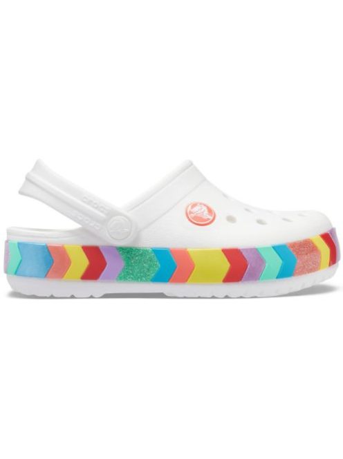 Crocs Crocband Chevron Beaded Clog Kids papuci pentru fetițe