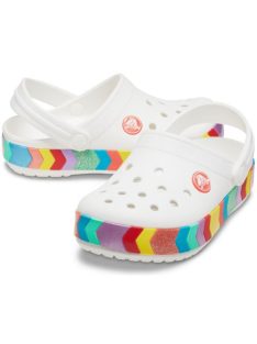   Crocs Crocband Chevron Beaded Clog Kids papuci pentru fetițe