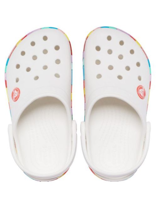 Crocs Crocband Chevron Beaded Clog Kids papuci pentru fetițe