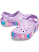 Crocs Crocband Chevron Beaded Clog Kids papuci pentru fetițe