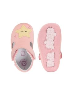   D.D.step papuci de casă pentru fetiță, pantofiori cu roți