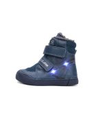 D.D.step Pantofi de iarnă pentru băieți - cu LED-uri luminoase, strat rezistent la apă - 25-30
