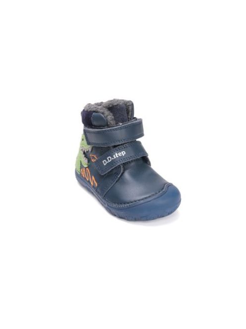 D.D.Step Ghete de iarnă „Barefoot” pentru băieți – mărimi 20–25 – cu talpă fluorescentă – cu strat hidrofob